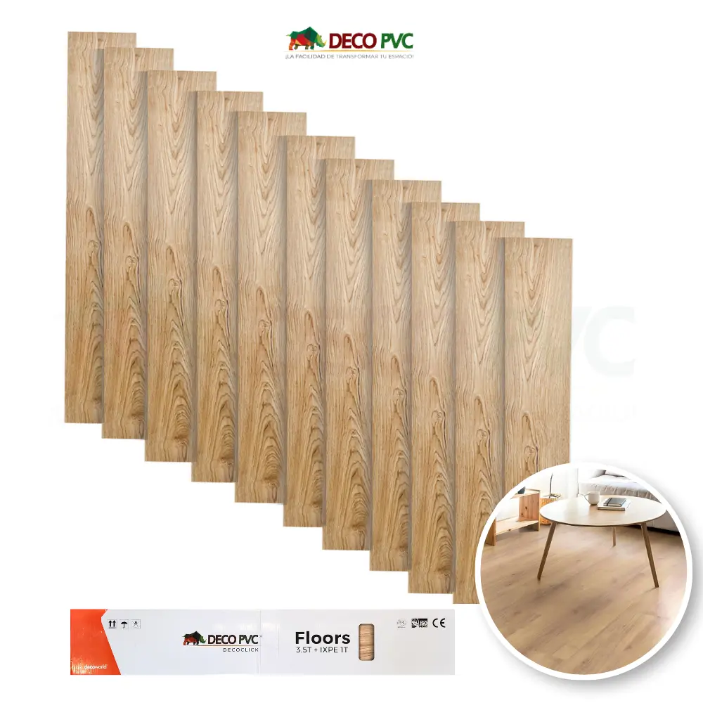 Piso SPC Decoclick /11pzas/18.3x122cm (2837 MADERA MAPLE)