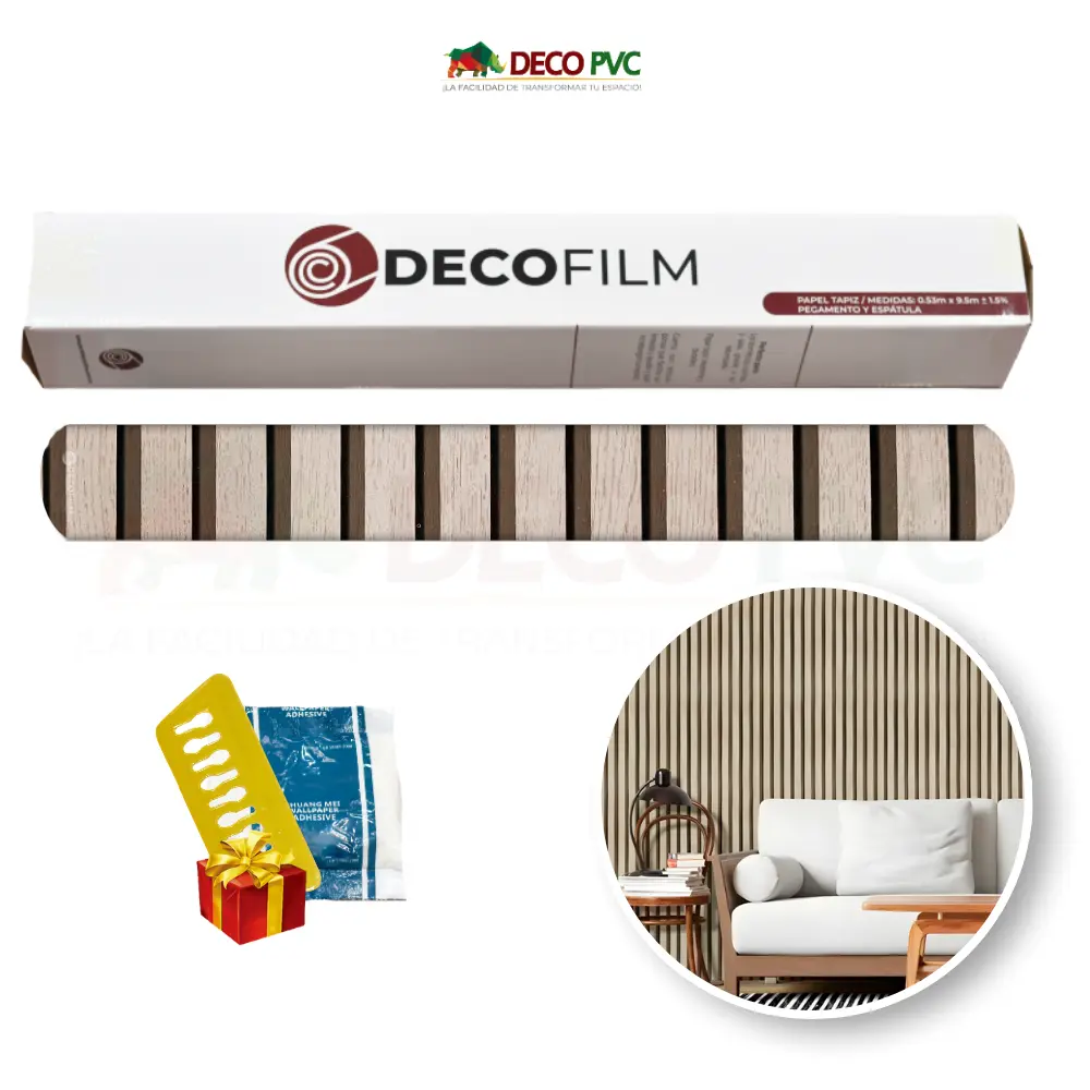 Papel Tapiz Lambrin - DECOFILM® / 1 rollo / 0.53*9.5m (Lambrin Café Ahumado)