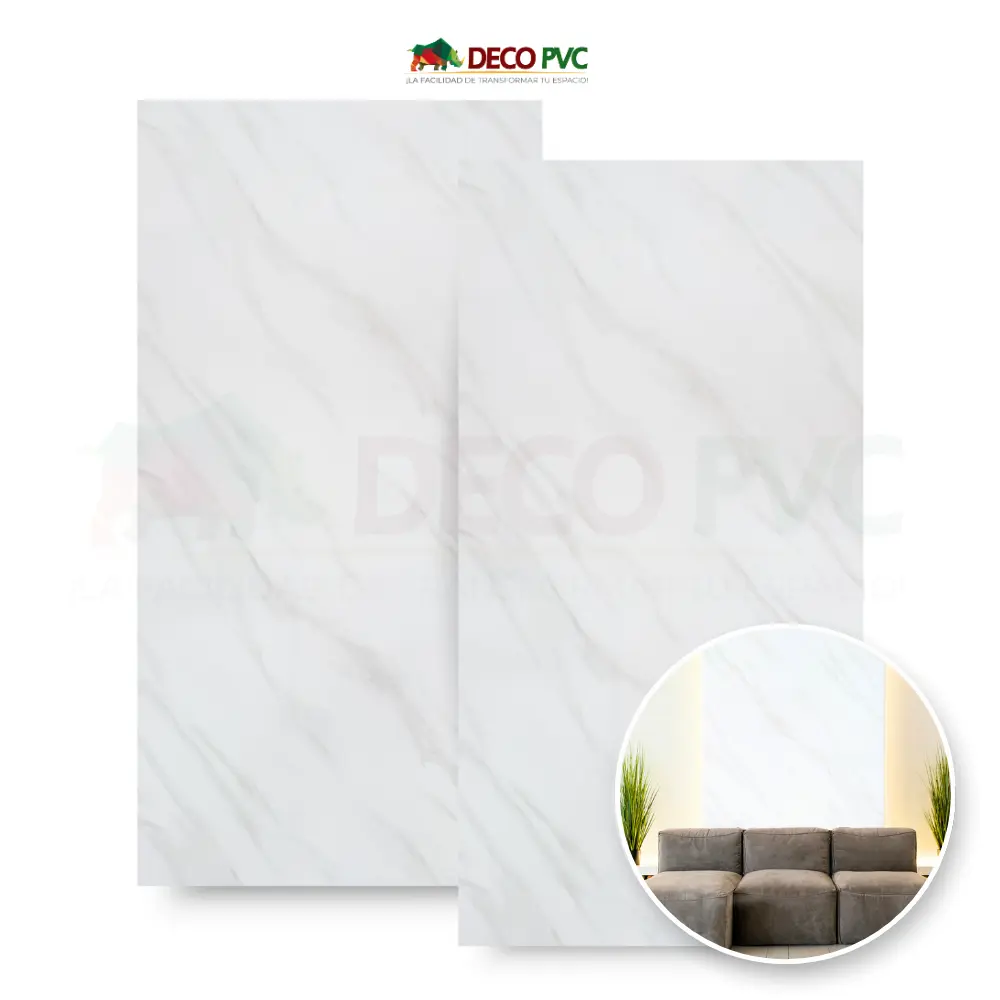 Pack 2 - Lámina Decorativa Mármol PVC (3mm) / 1.22*2.44m