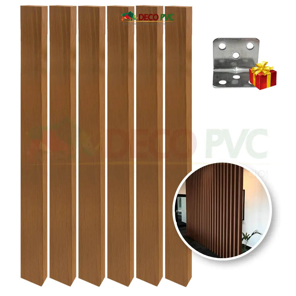 Viga para Interior WPC / 6pzas / 5*10*280cm (VI002 Nogal)