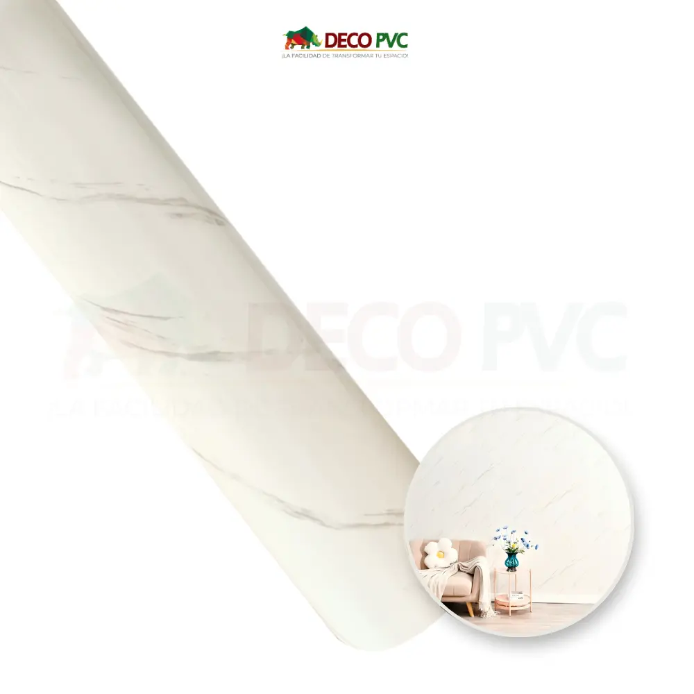 Mármol de PVC Autoadherible en rollo / 0.60*3m (MA001 Mármol Calacatta)