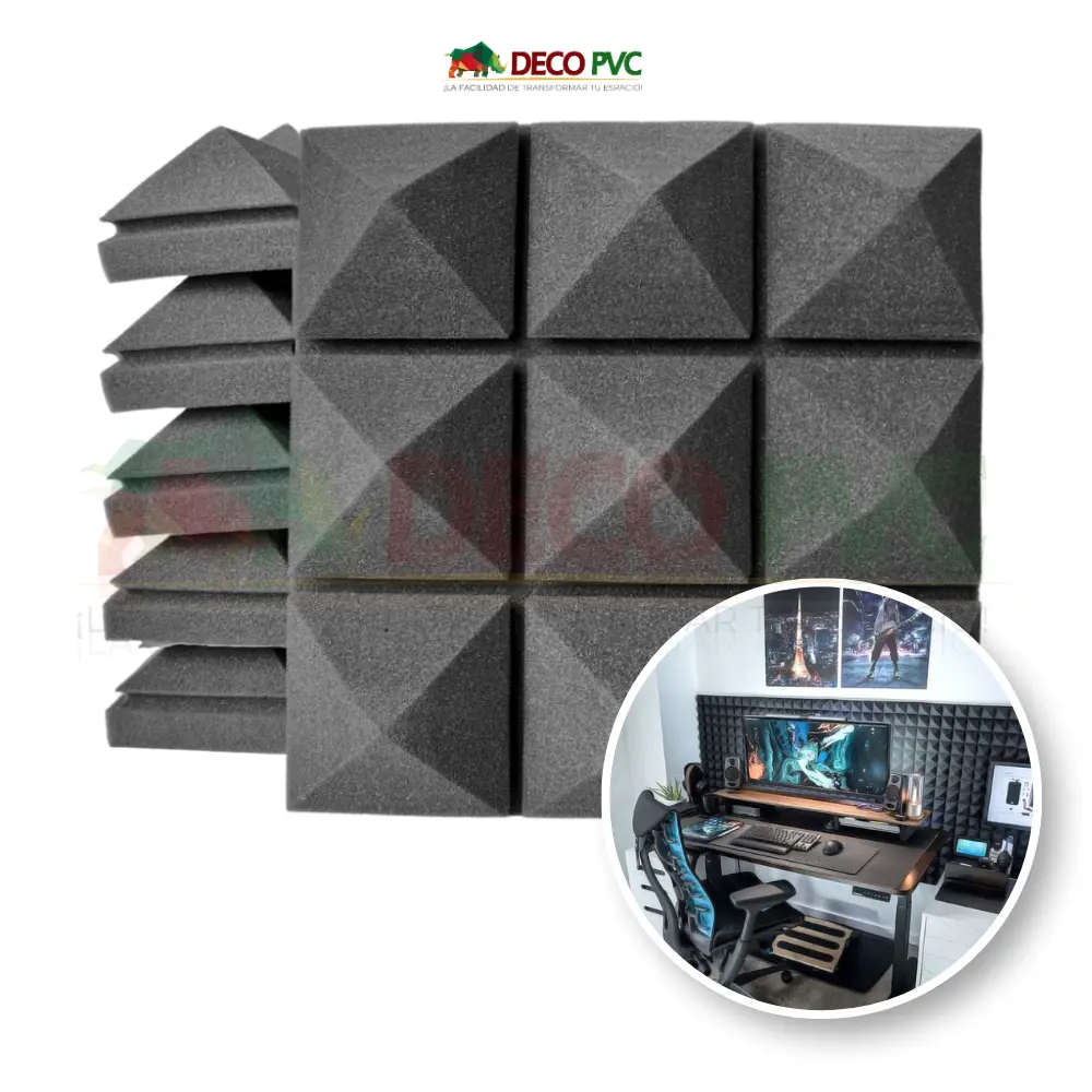 Panel de espuma - Absorción acústica / 6pzas / 30*30cm