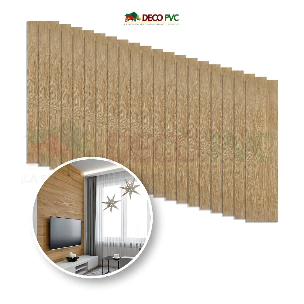 Duela Vinilica Autoadherible / 20pzas / 15*92cm (DVA01 Roble Miel)