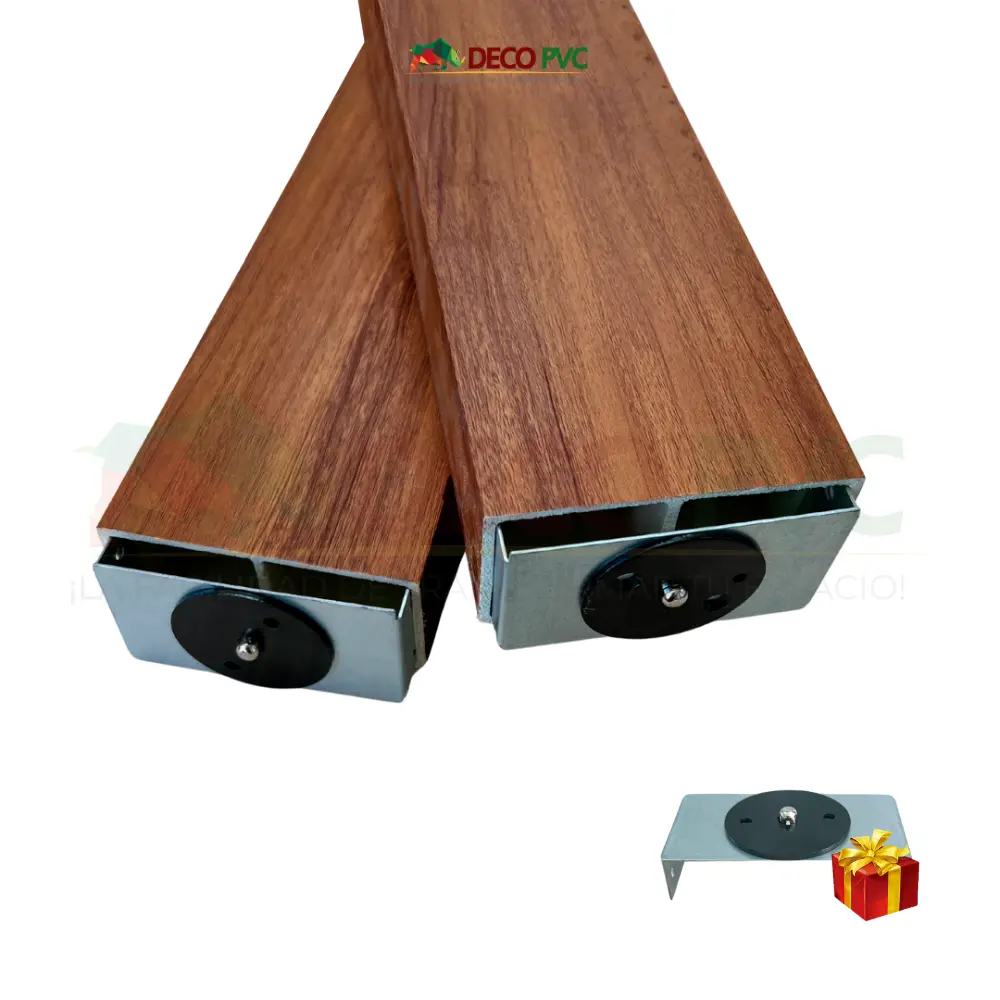 Viga Giratoria para Interior WPC / 6pzas / 5*10*280cm (VI001 Parota)