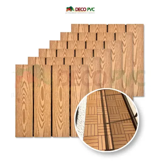 Deck piso para jardín / 6pzas /30x30 