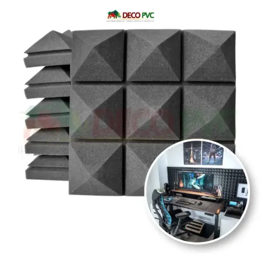 Panel de espuma - Absorción acústica / 6pzas / 30*30cm