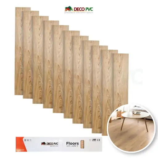 Piso SPC Decoclick /11pzas/18.3x122cm
